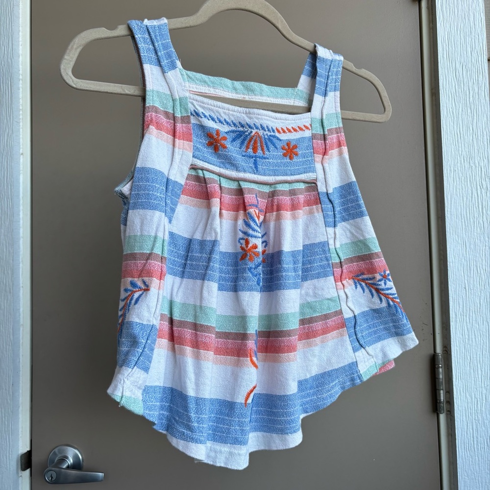 Free People Multicolor Striped Tank Top